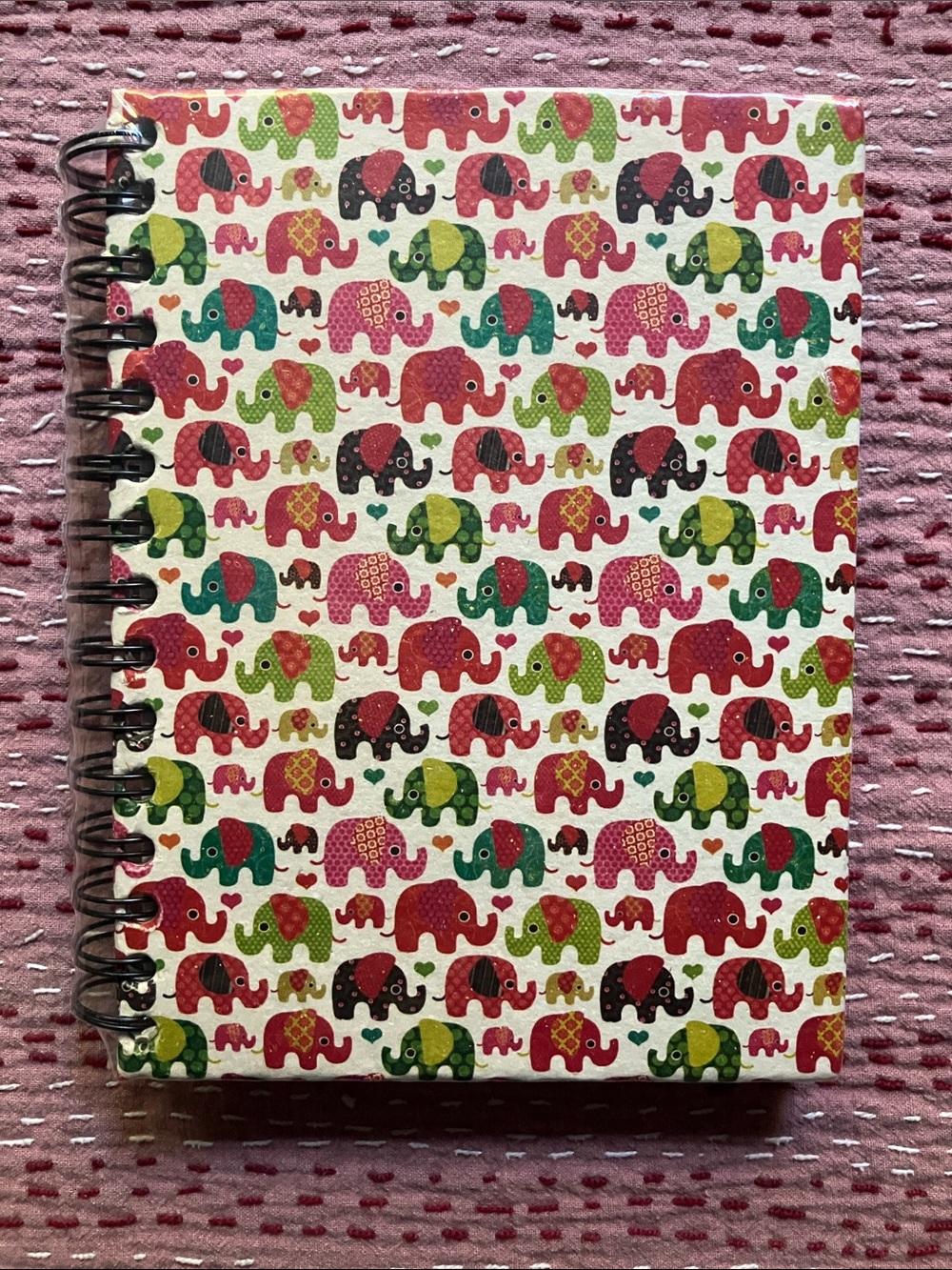 Mr Ellie Pooh’s handmade recycled paper spiral notebook